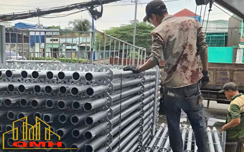 Giàn giáo đĩa QMH cung cấp cho sân bay Long Thành