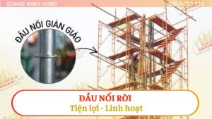 Đầu nối rời giàn giáo tiện lợi