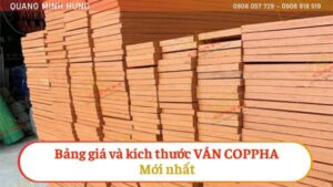 Bảng giá và kích thước ván coppha mới nhất