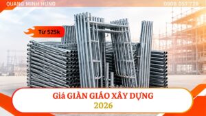 Giá 1 bộ giàn giáo xây dựng 2026