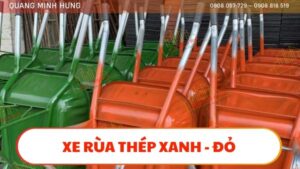 Xe rùa thép xanh - đỏ