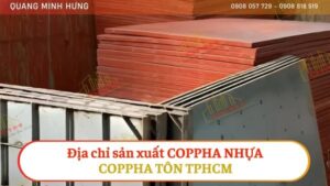 Địa chỉ sản xuất coppha nhựa và coppha tôn