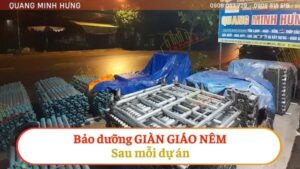 Bảo dưỡng giáo nêm sau dự án