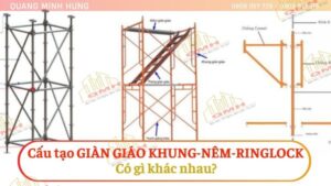 Cấu tạo giàn giáo khung, nêm, ringlock