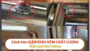 Dùng giàn giáo kém chất lượng, hậu quả khó lường