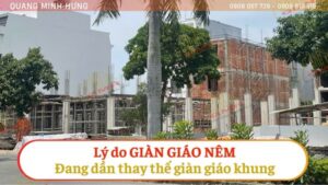 Giàn giáo nêm đang dần thay thế giàn giáo khung