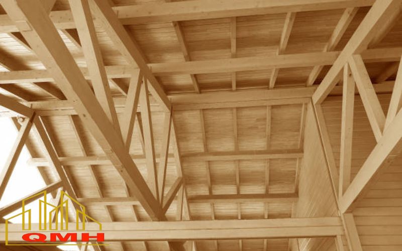 Xà gồ gỗ thẩm mỹ cao