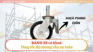 Bánh xe có khoá tăng hiệu suất vẫn an toàn