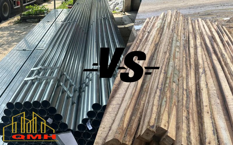 Cây xà gồ thép và gỗ