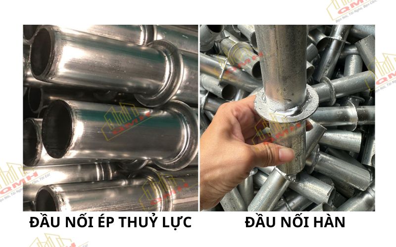 Đầu nối ép thuỳ lực và đầu nối hàn