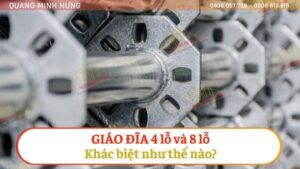 Giáo đĩa 4 lỗ và 8 lỗ khác biệt như thế nào?