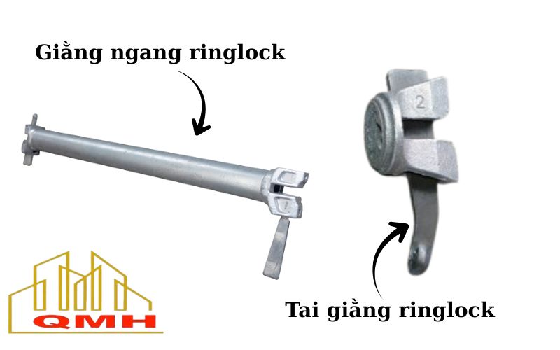Tai giằng ringlock để kết nối thanh giằng và cây chống đứng