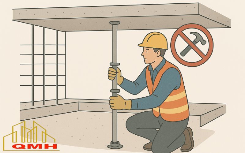 Tháo dỡ chống tăng sàn nhẹ nhàng