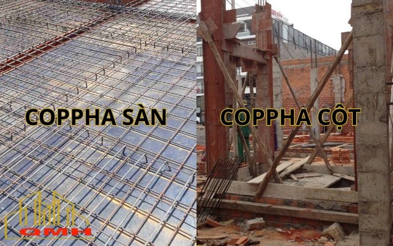 Ván đổ bê tông sàn và cột