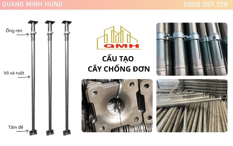 Cấu tạo cây chống đơn