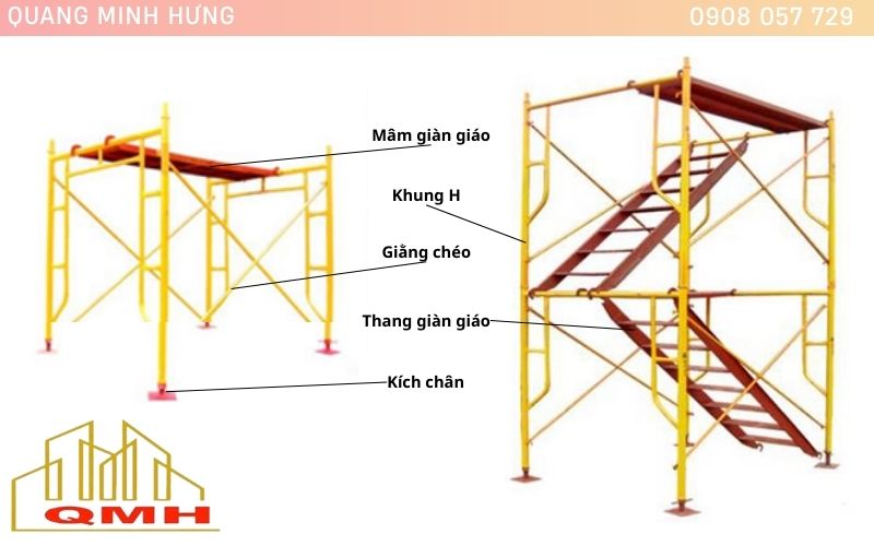 Cấu tạo giàn giáo 9 tấc