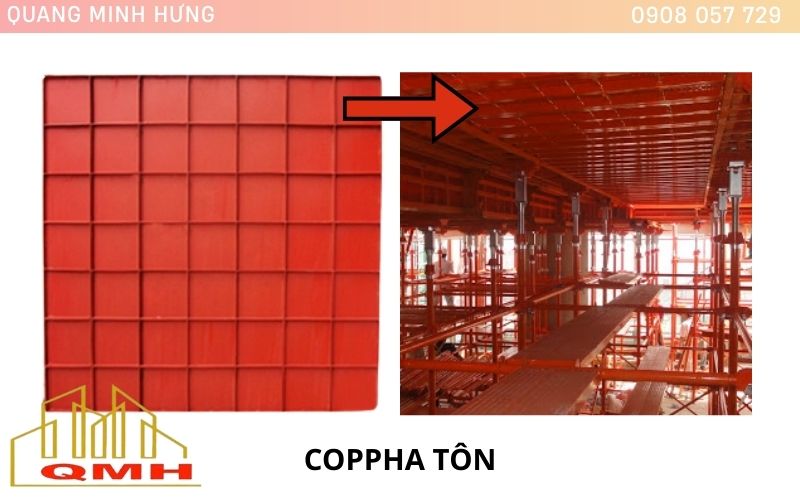 Coppha tôn chuyên dùng cho bê tông dầm sàn