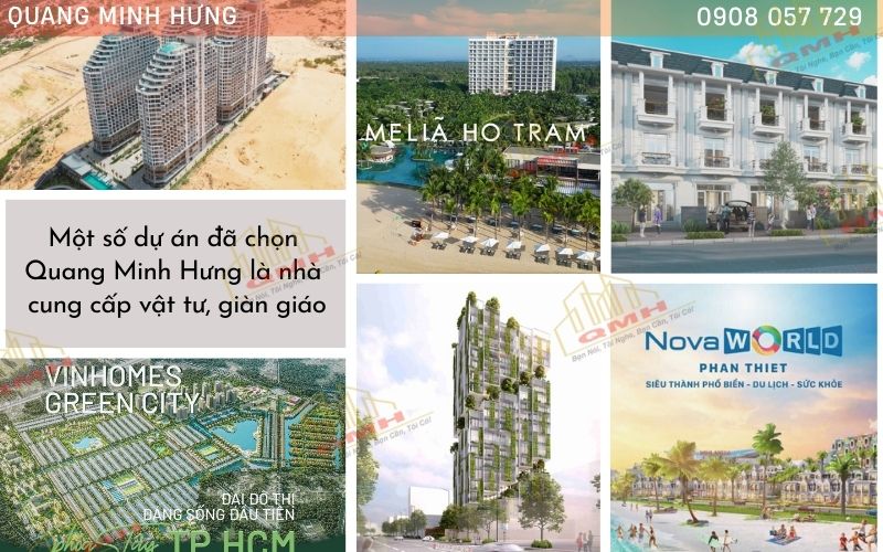 Những dự án tiêu biểu của Quang Minh Hưng
