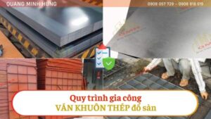 Quy trình gia công ván khuôn thép đổ sàn