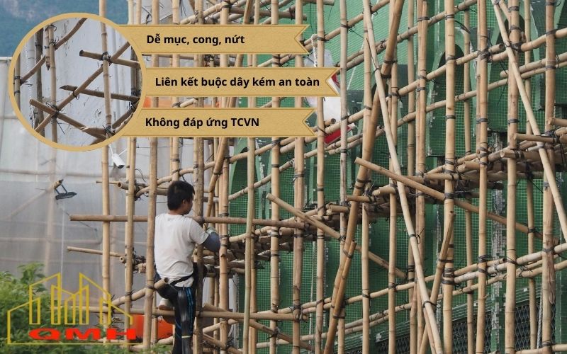 Giàn giáo tre có an toàn không?