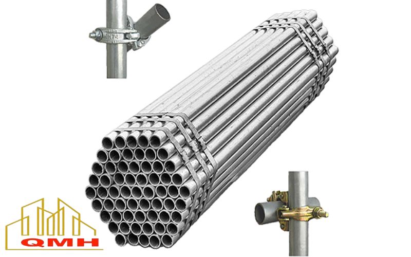 Lắp giằng ngang và chéo cho hệ giáo ống