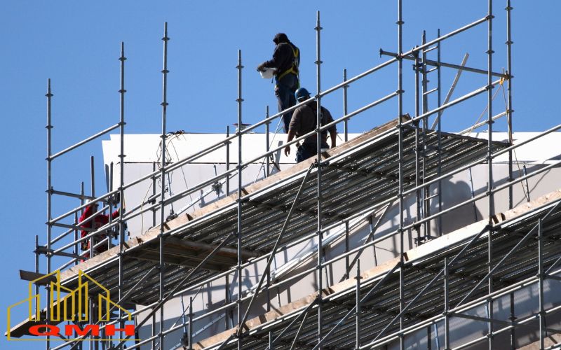 Mâm thang giàn giáo tạo bề mặt di chuyển, thi công