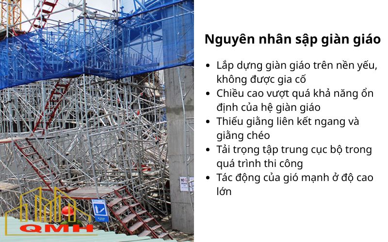 Nguyên nhân gây lật giàn giáo
