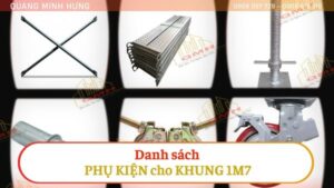 Danh sách phụ kiện cho khung 1m7