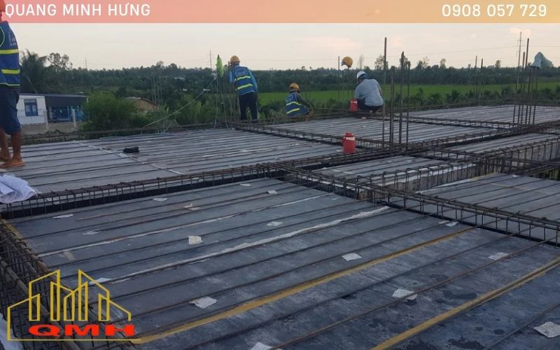 Tính khối lượng ván khuôn cho sàn phằng
