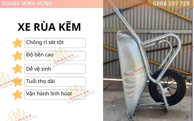 Ưu điểm của xe rùa kẽm