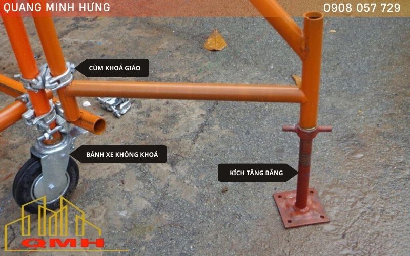 Bánh xe không khoá cần được gia cố thêm