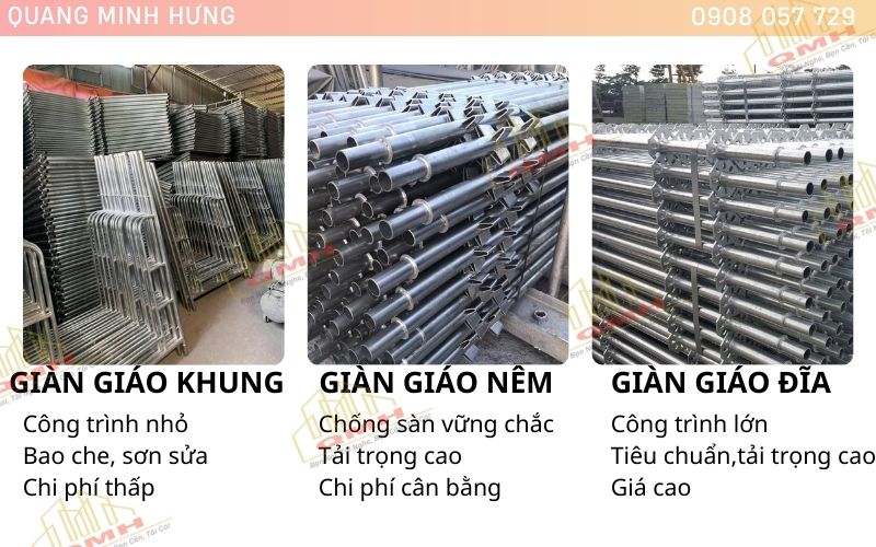 Chọn giàn giáo phù hợp với công trình