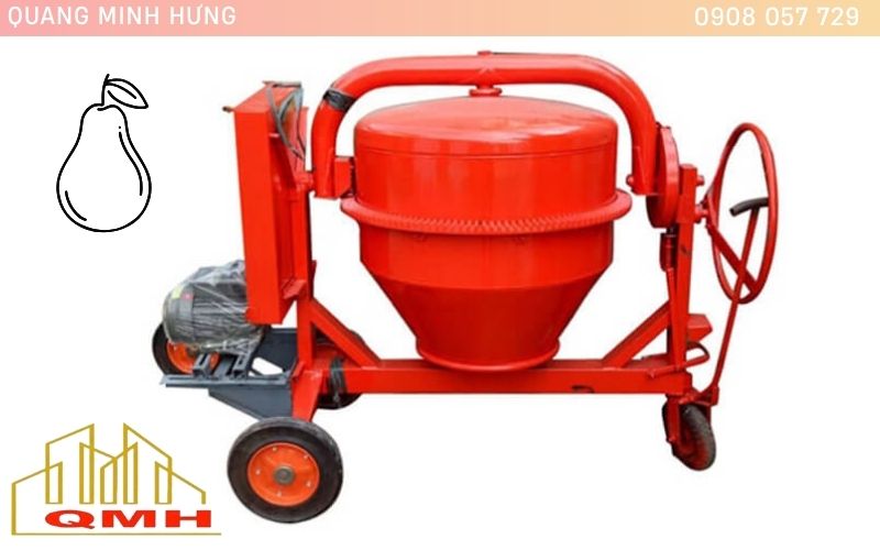Cối trộn bê tông quả lê