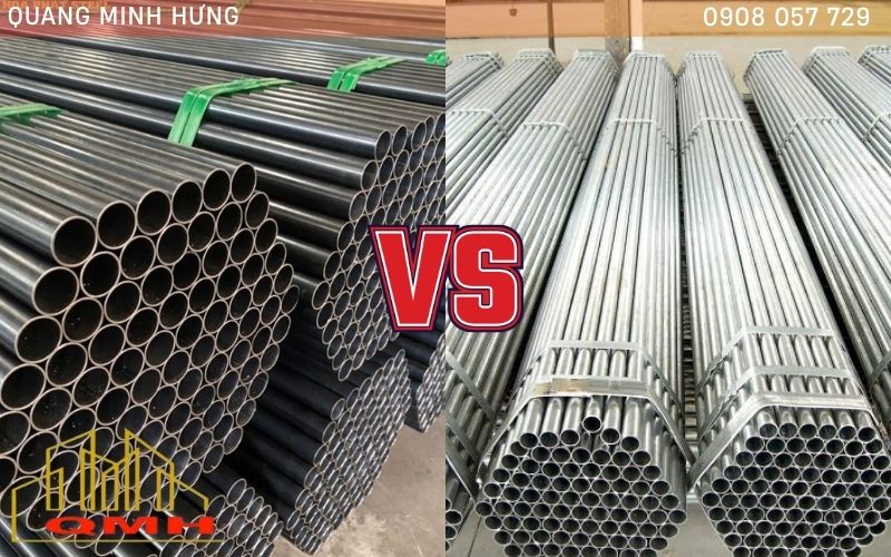 Ống thép đen và ống thép mạ kẽm