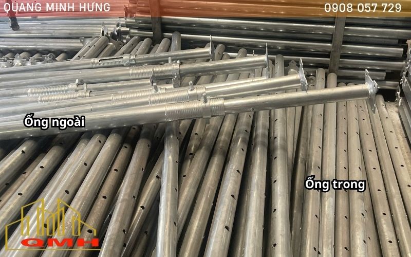 Ống trong và ống ngoài cây chống tăng