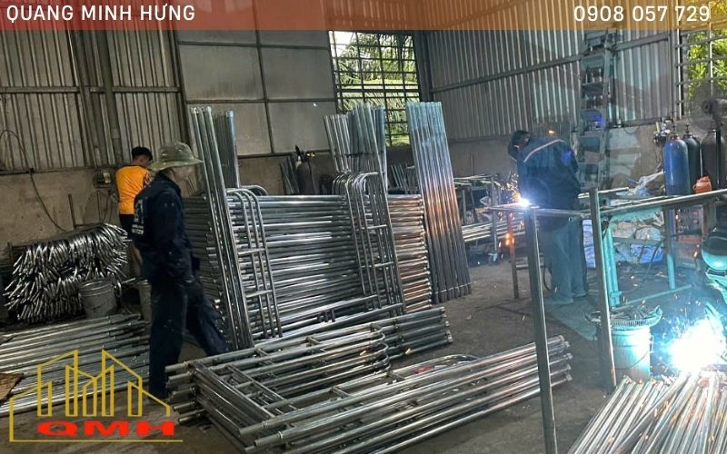 Quy trình sản xuất giàn giáo khung chất lượng