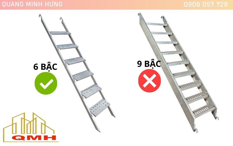 Thang giàn giáo tiêu chuẩn 1m7