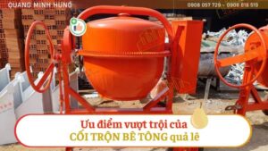 Ưu điểm cối trộn bê tông quả lê