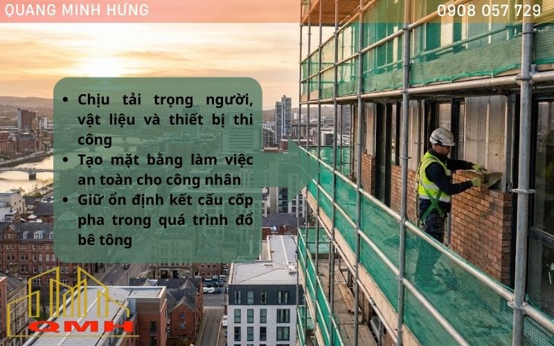 Vai trò của giàn giáo trong xây dựng