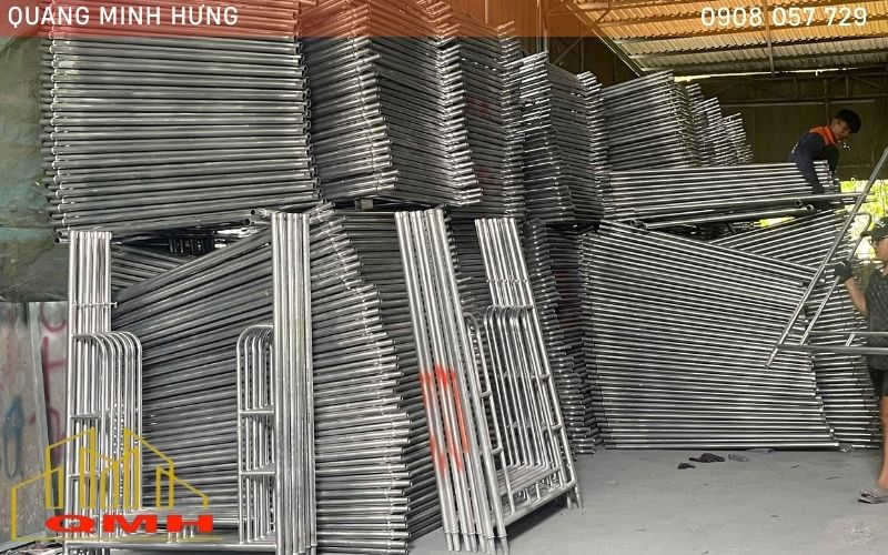 Bảo quản giàn giáo khung đúng cách