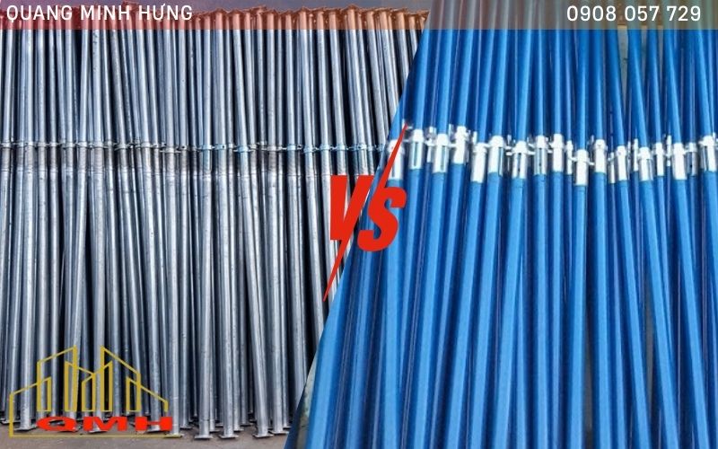 Cây chống tăng mạ kẽm và sơn