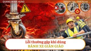 Lỗi thường gặp khi dùng bánh xe giàn giáo