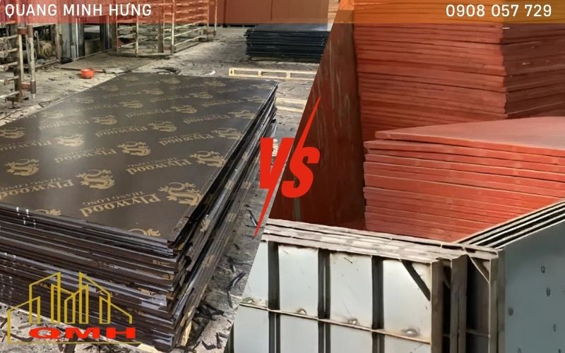 Ván coppha và coppha thép