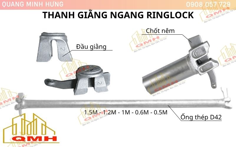 Cấu tạo giằng ngang Ringlock