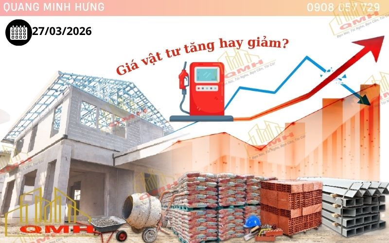 Giá vật tư xây dựng tuần này 27/03/2026