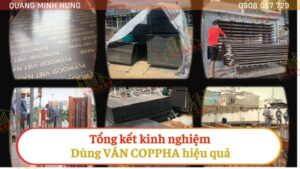 Kinh nghiệm dùng ván coppha hiệu quả