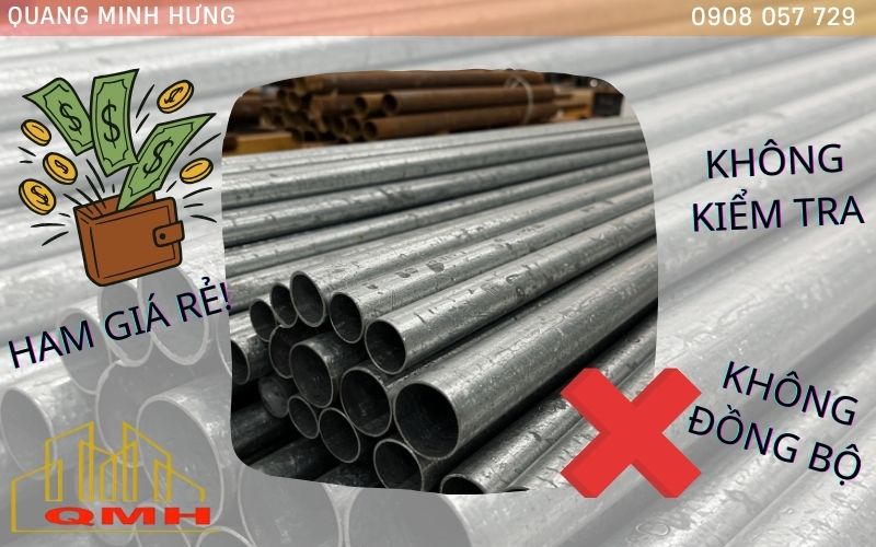 Sai lầm khi chọn mua ống thép