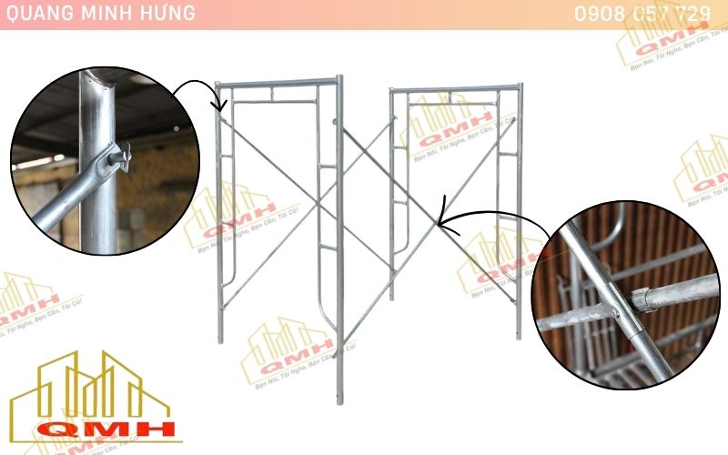 Thép làm chéo giàn giáo khung