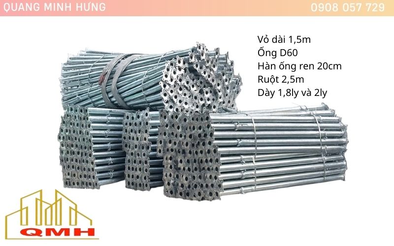 Thông số cây chống tăng