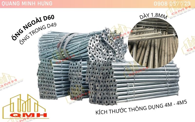 Tiêu chuẩn cây chống sàn